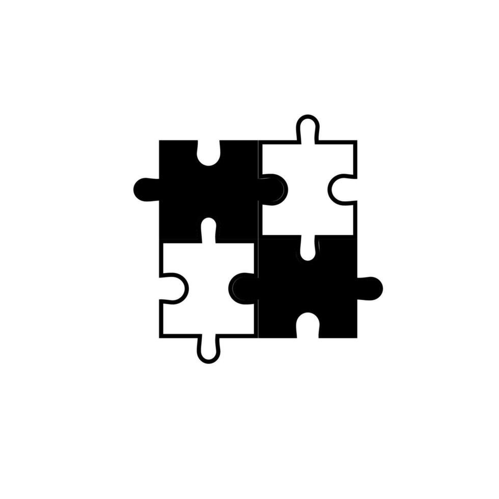 puzzel vectorillustratie pictogram vector
