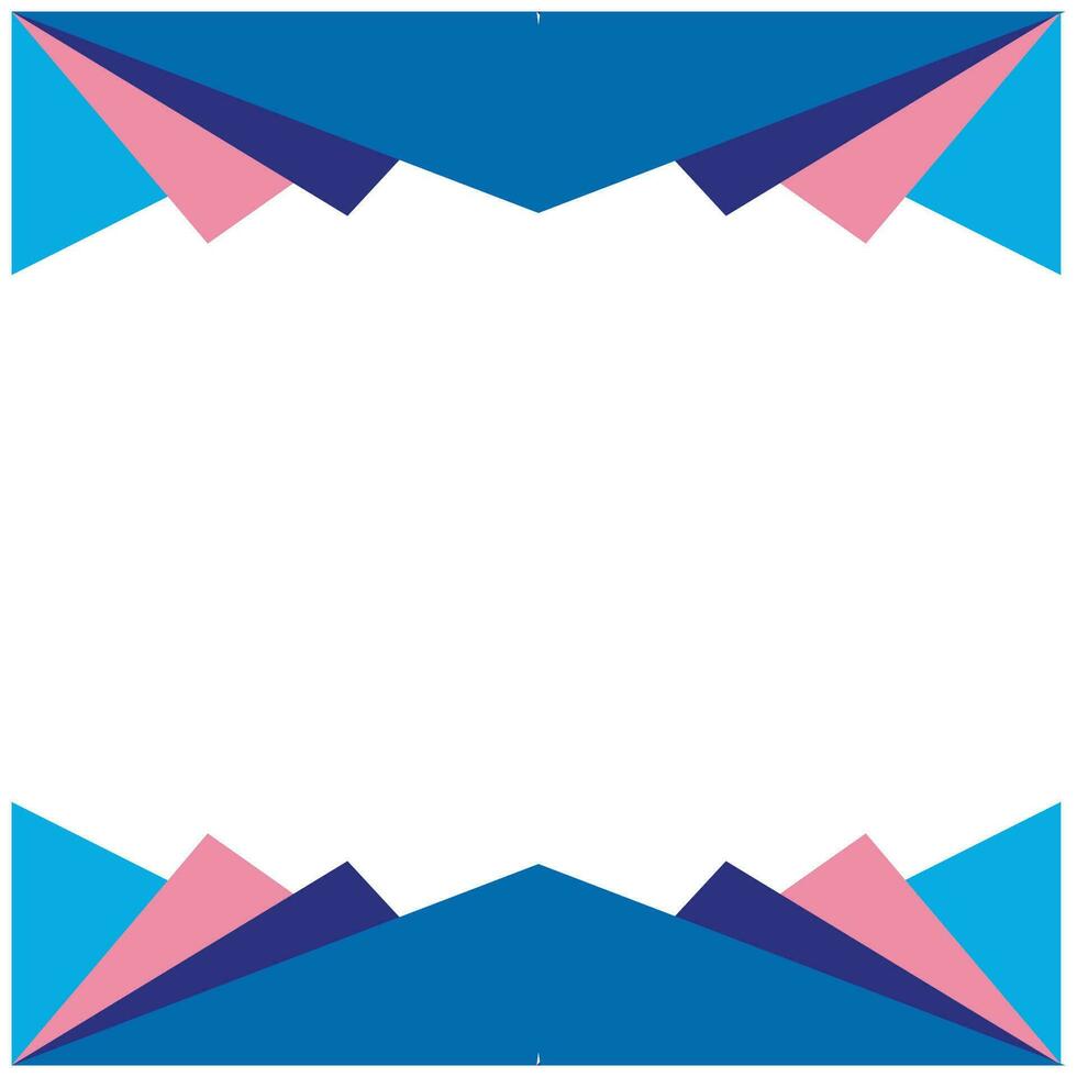 blauw en roze origami papier patroon achtergrond. vector illustratie. eps 10. geschikt voor banier ontwerpen, achtergronden, evenementen, groeten en anderen