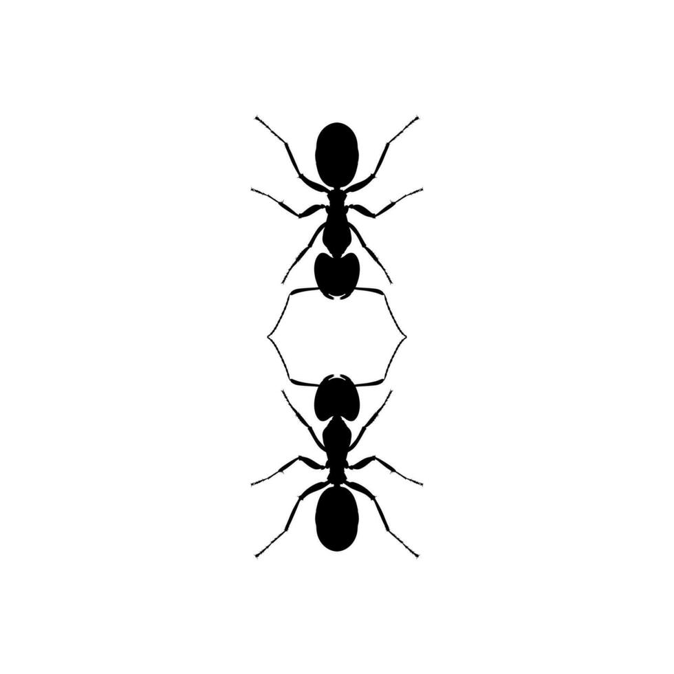 paar- van de mier silhouet voor kunst illustratie, logo, pictogram, website, of grafisch ontwerp element. vector illustratie