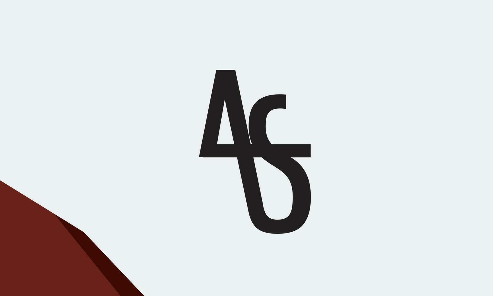 alfabet letters initialen monogram logo als, sa, a en s vector