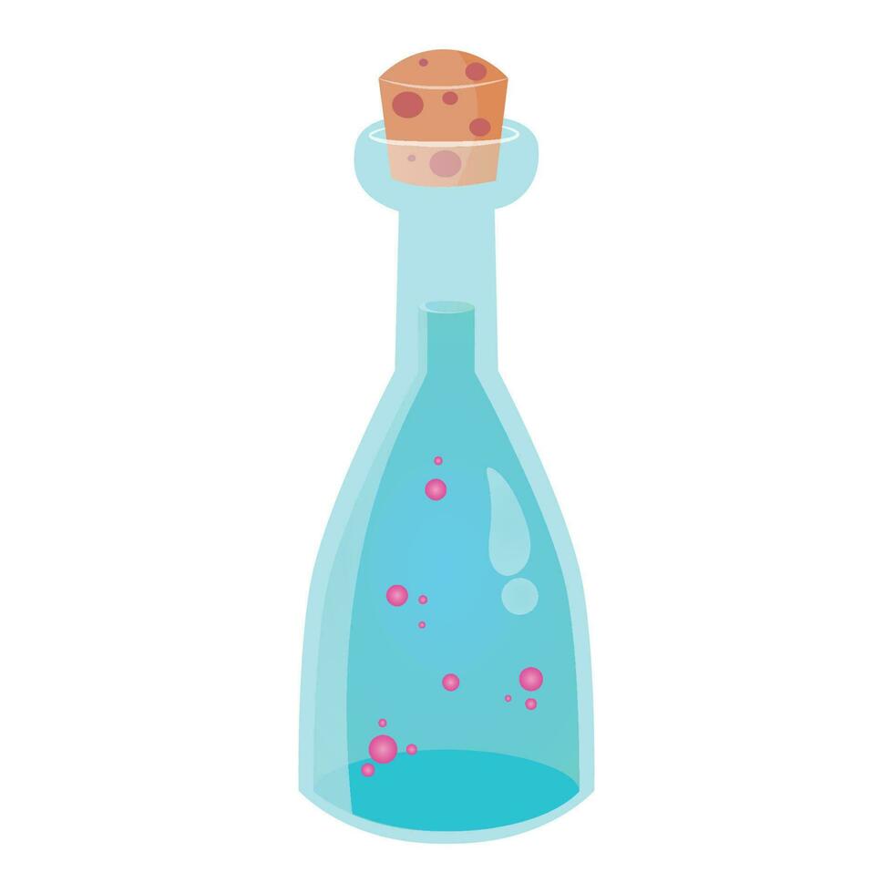 liefde toverdrank fles of chemie fles vector illustratie grafisch