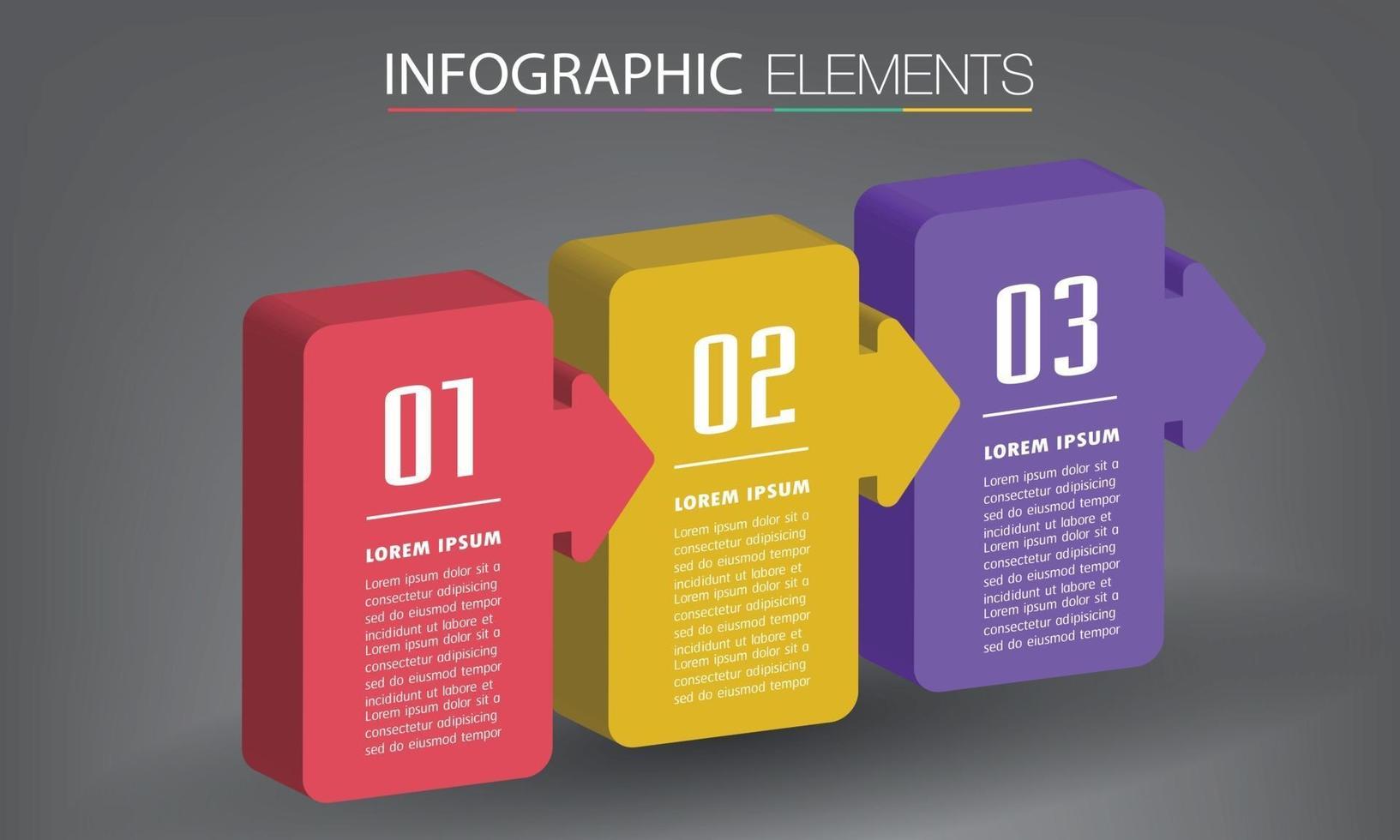 moderne tekstvaksjabloon, banner infographics vector