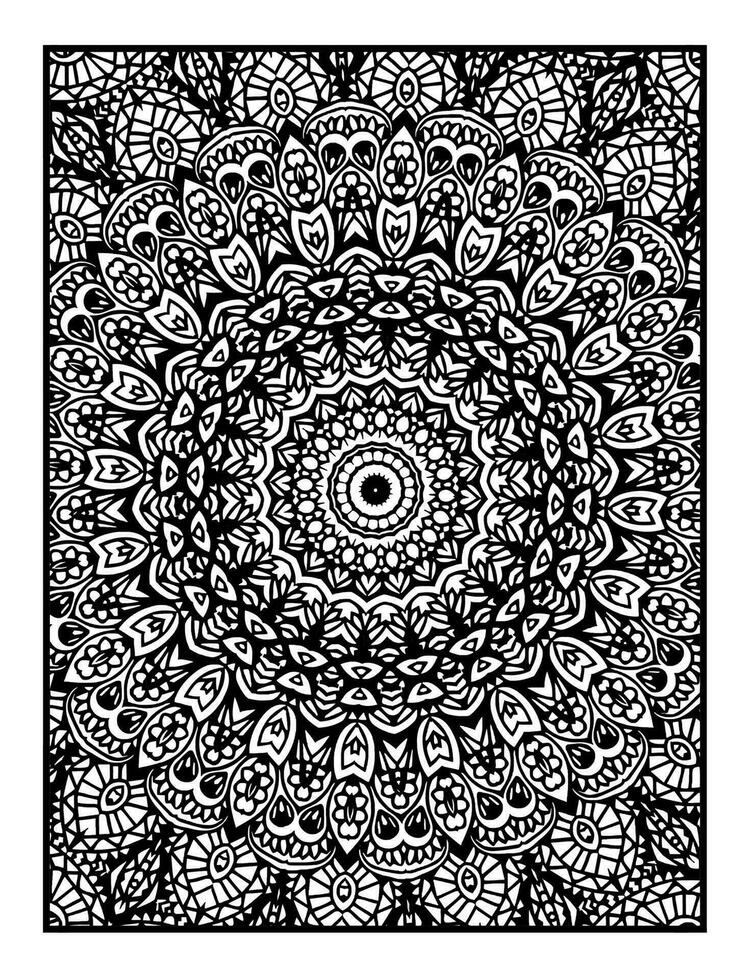 mandala kleur Pagina's. vector abstract mandala patroon. decoratie voor interieur ontwerp.