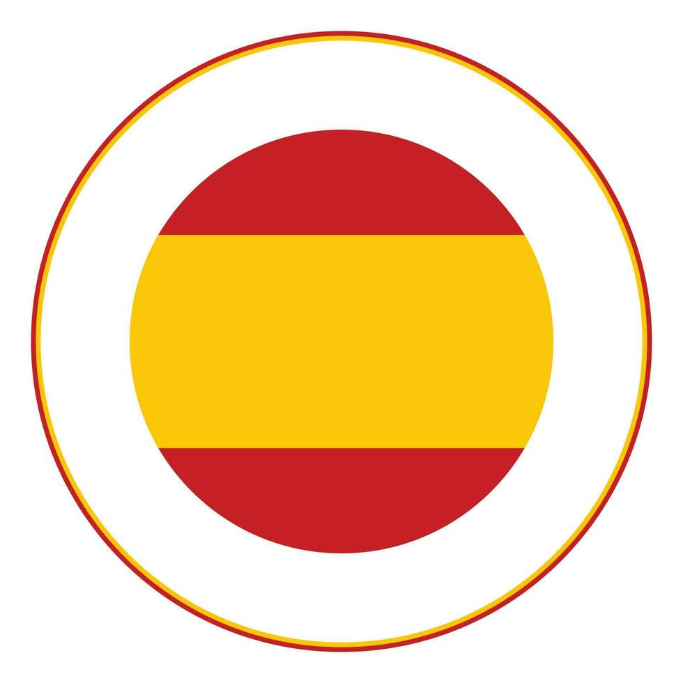 Spanje vlag in cirkel vector