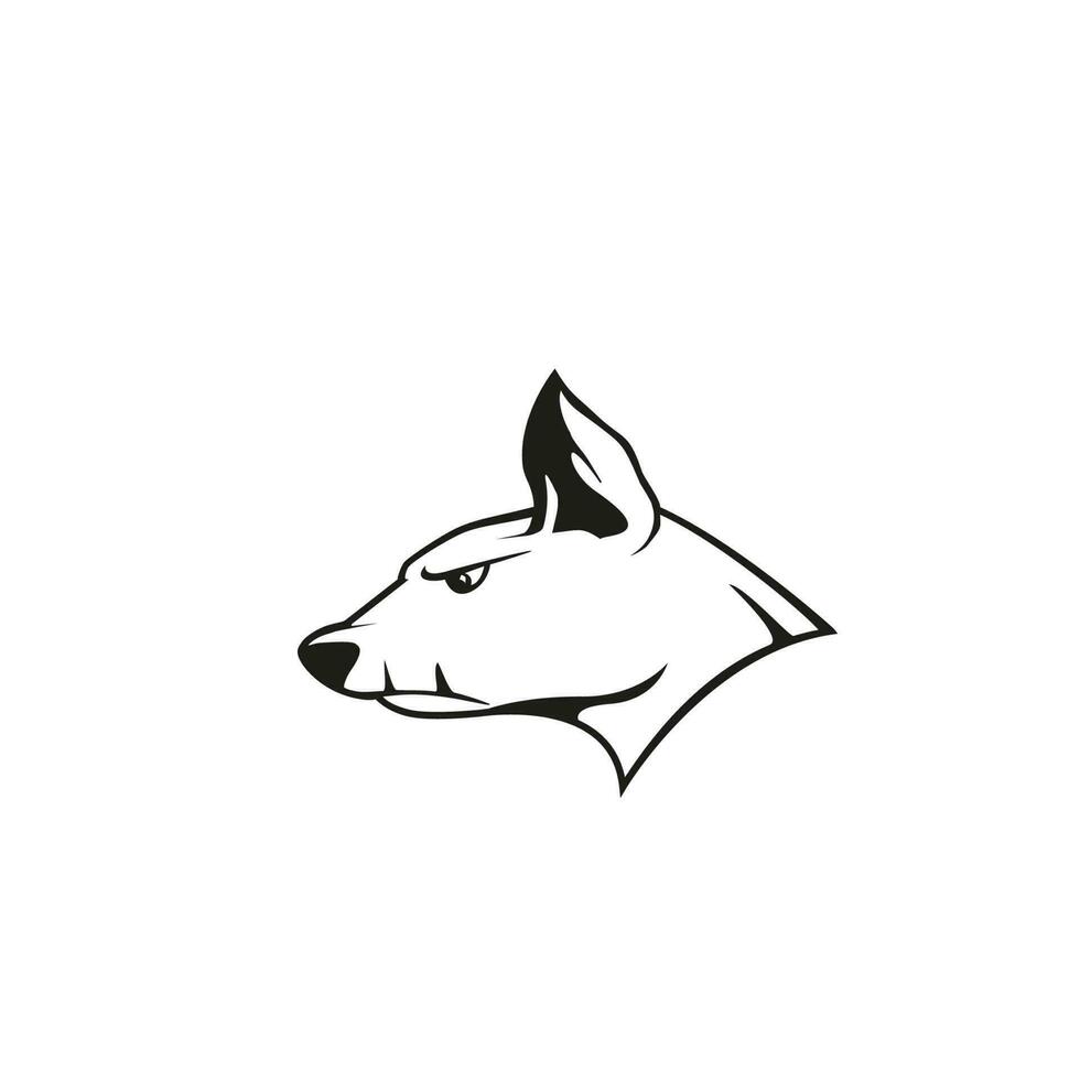 boos hond vector icoon illustratie