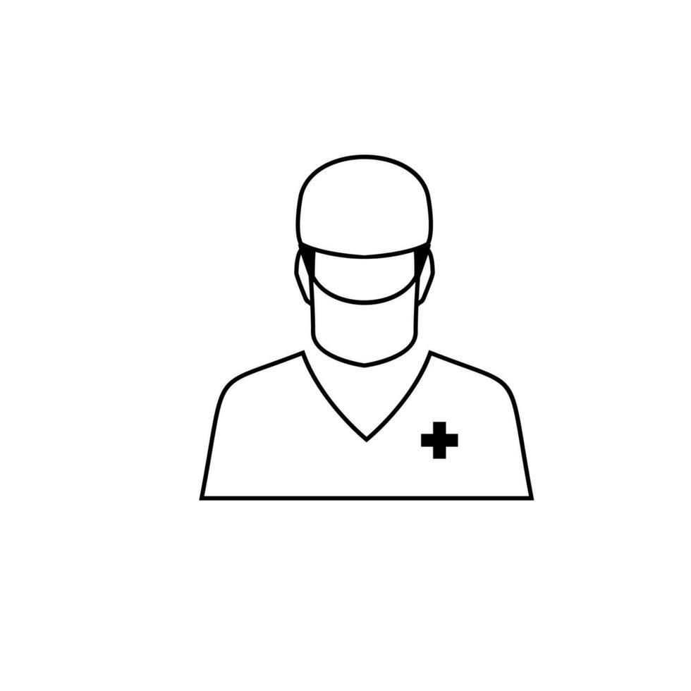 medisch chirurgie avatar vector icoon illustratie