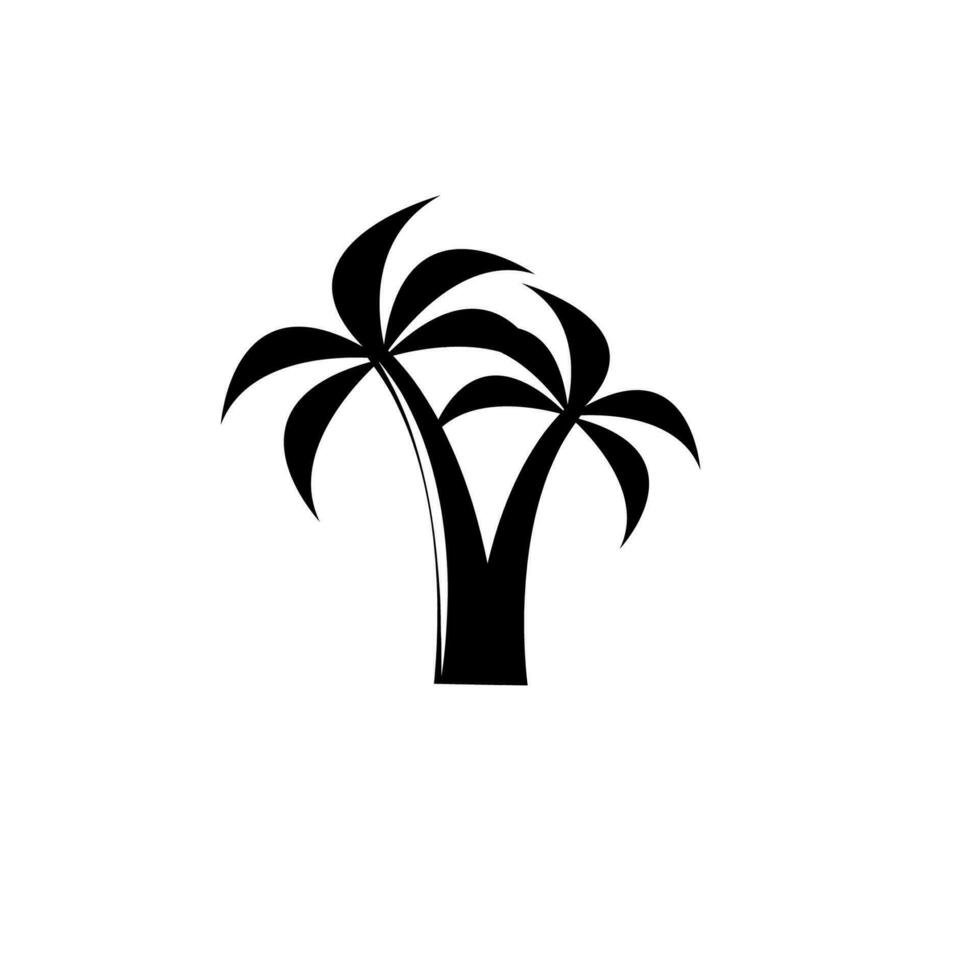 palm bomen vector icoon illustratie