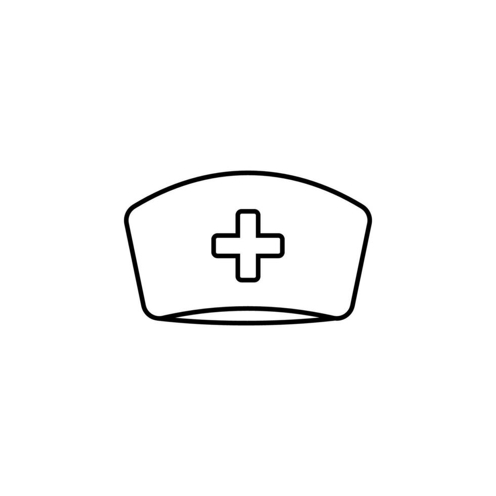 verpleegster hoed vector icoon illustratie