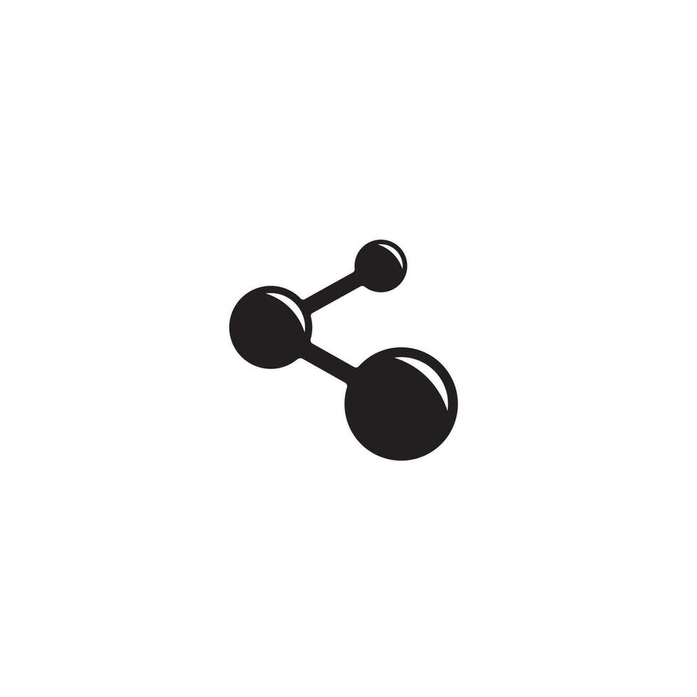 molecuul of delen symbool logo of icoon ontwerp vector