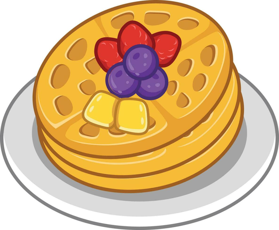 wafels illustratie vector