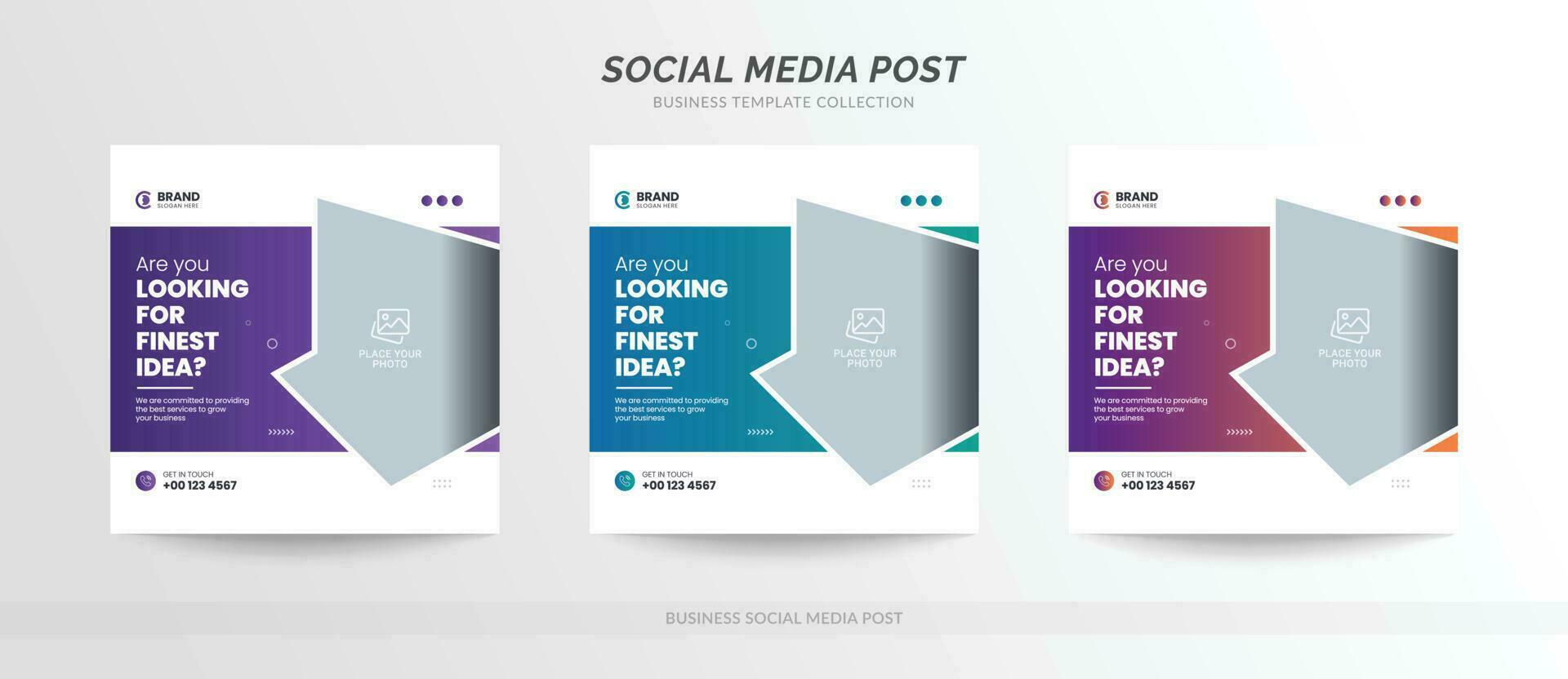 digitale business marketing social media post bannersjabloon vector