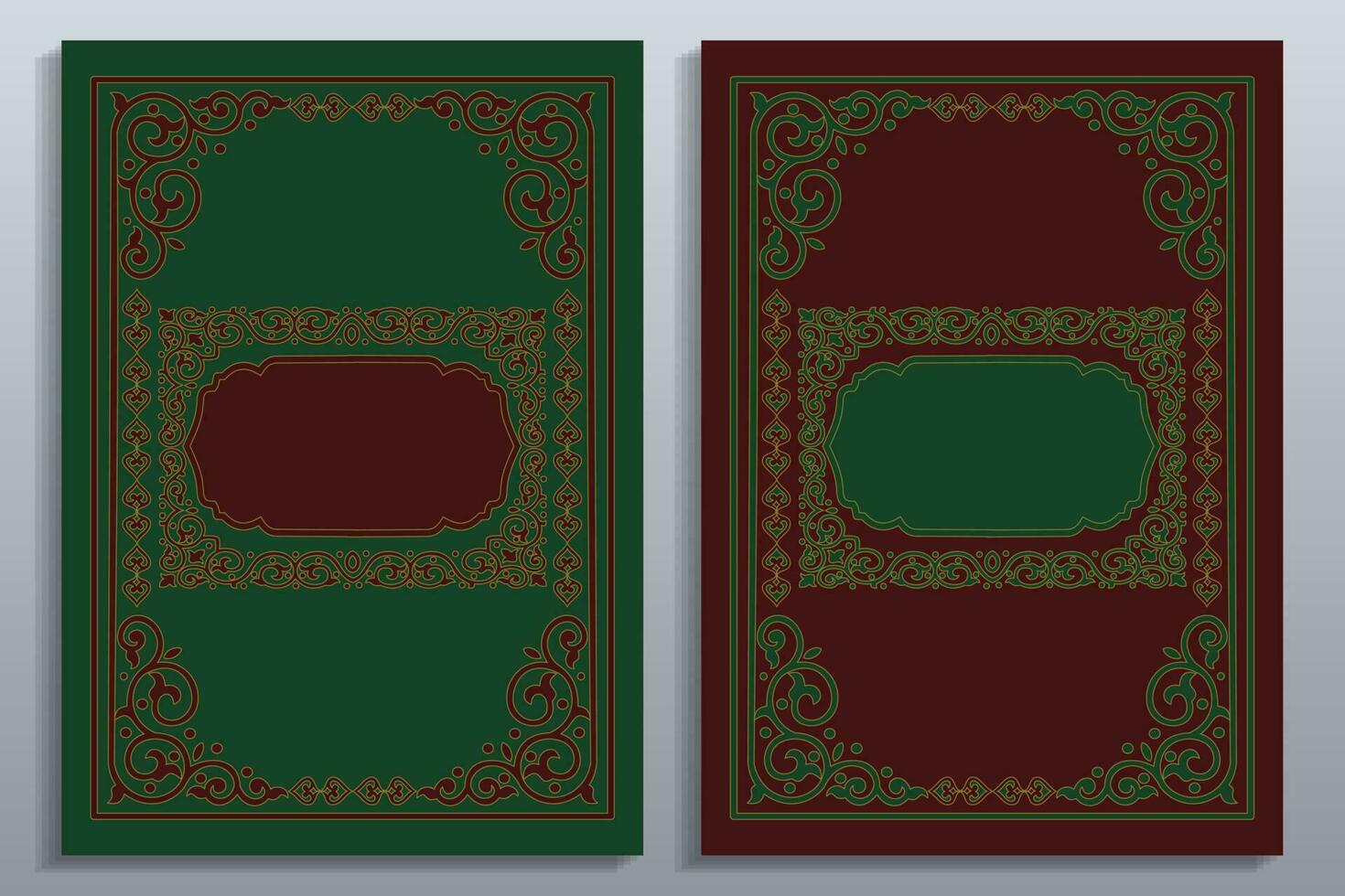 Islamitisch boek Hoes met Arabisch ornament ontwerp vector