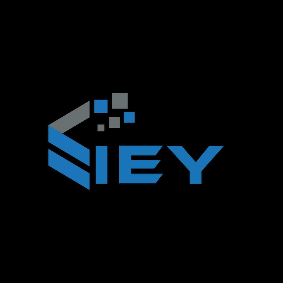 iey brief logo ontwerp Aan zwart achtergrond. iey creatief initialen brief logo concept. iey brief ontwerp. vector