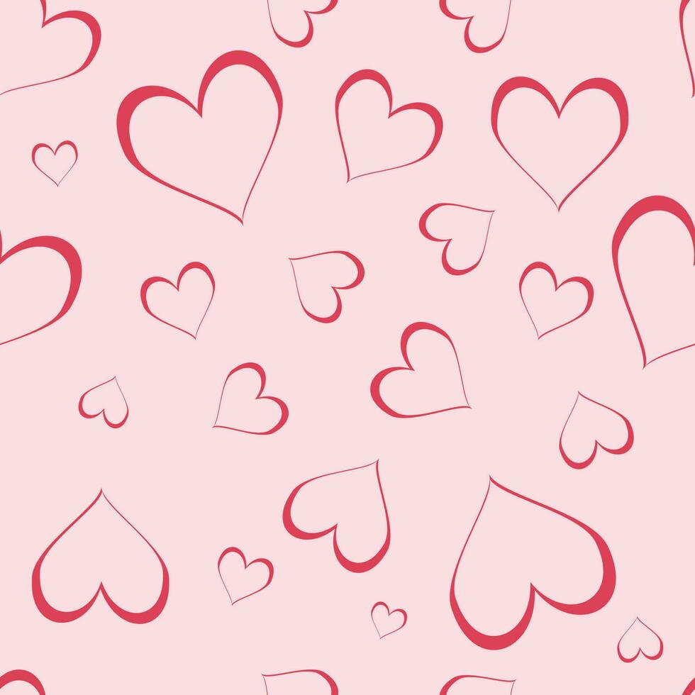 Valentijn naadloos patroon hart reeks verzameling vector