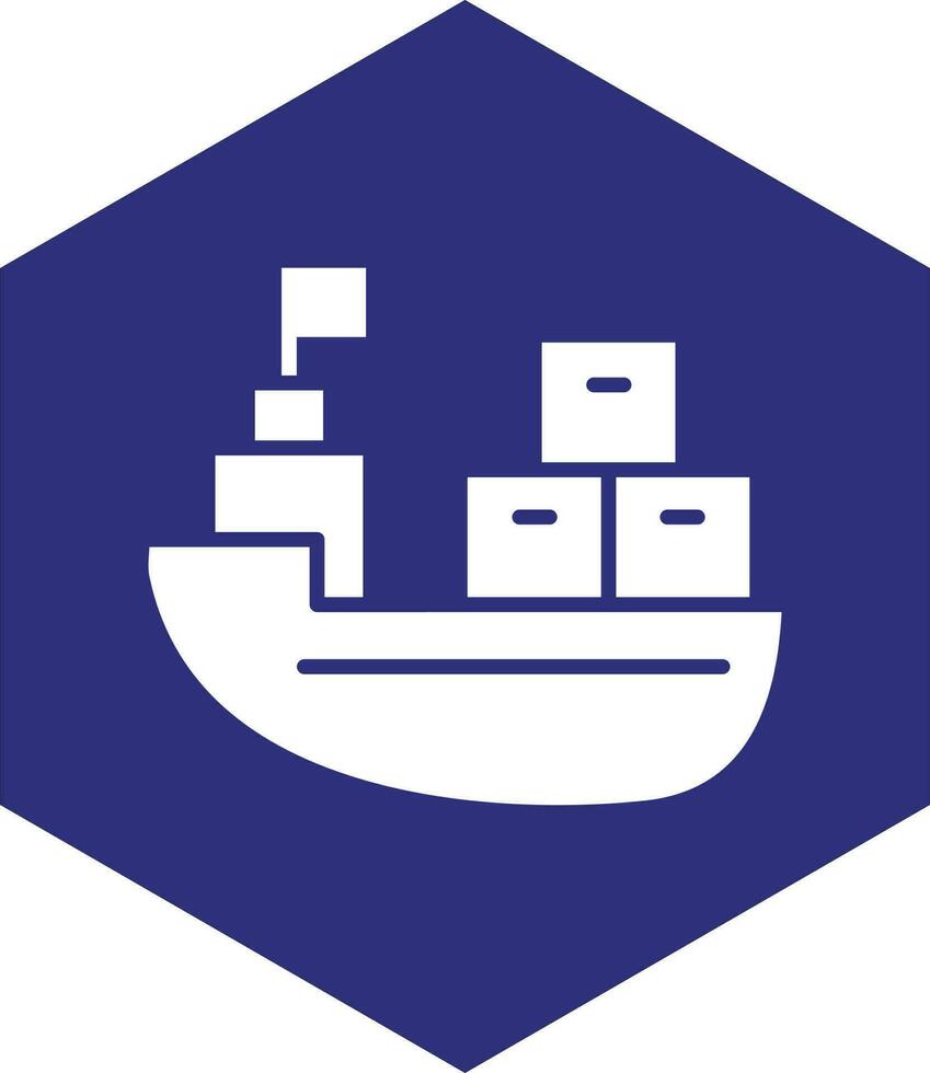 lading boot vector icoon ontwerp