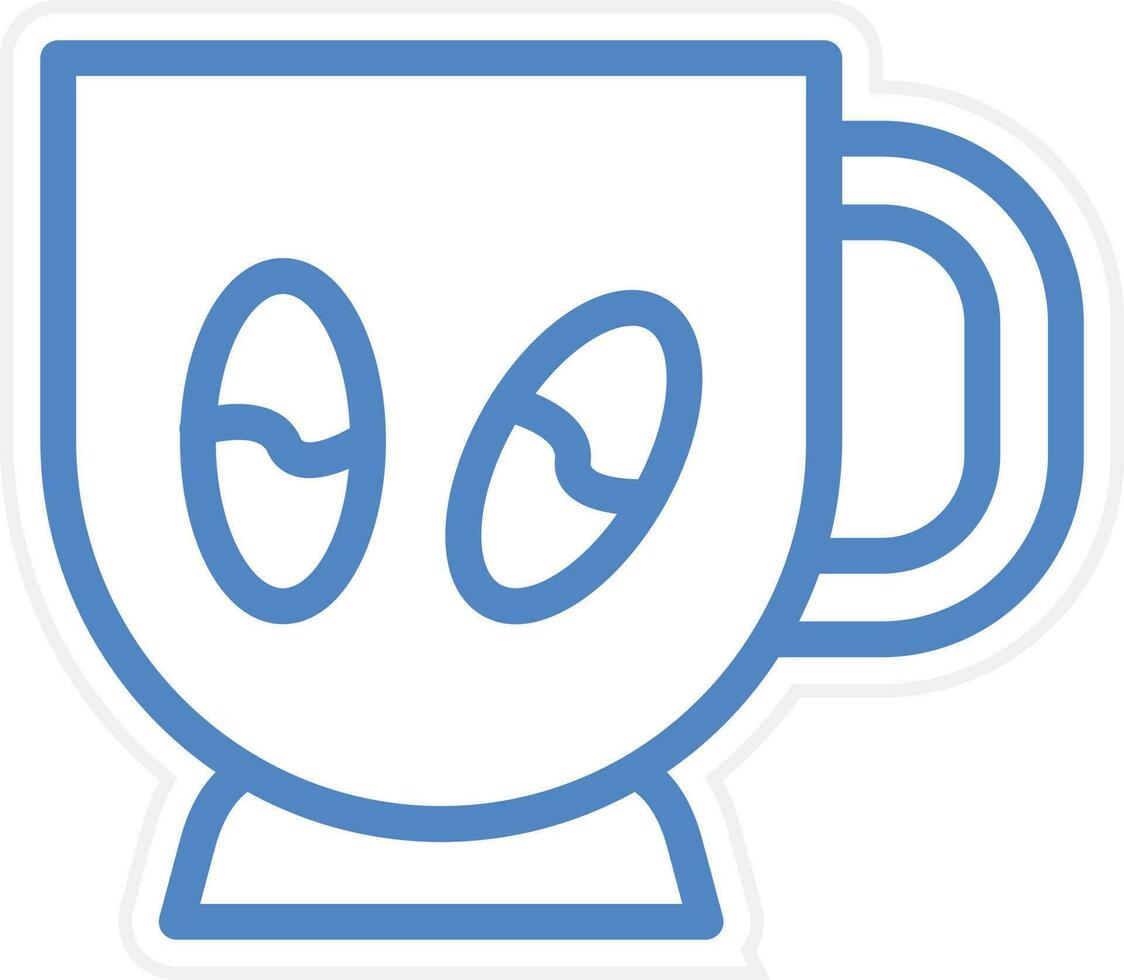 koffie kop vector icoon stijl