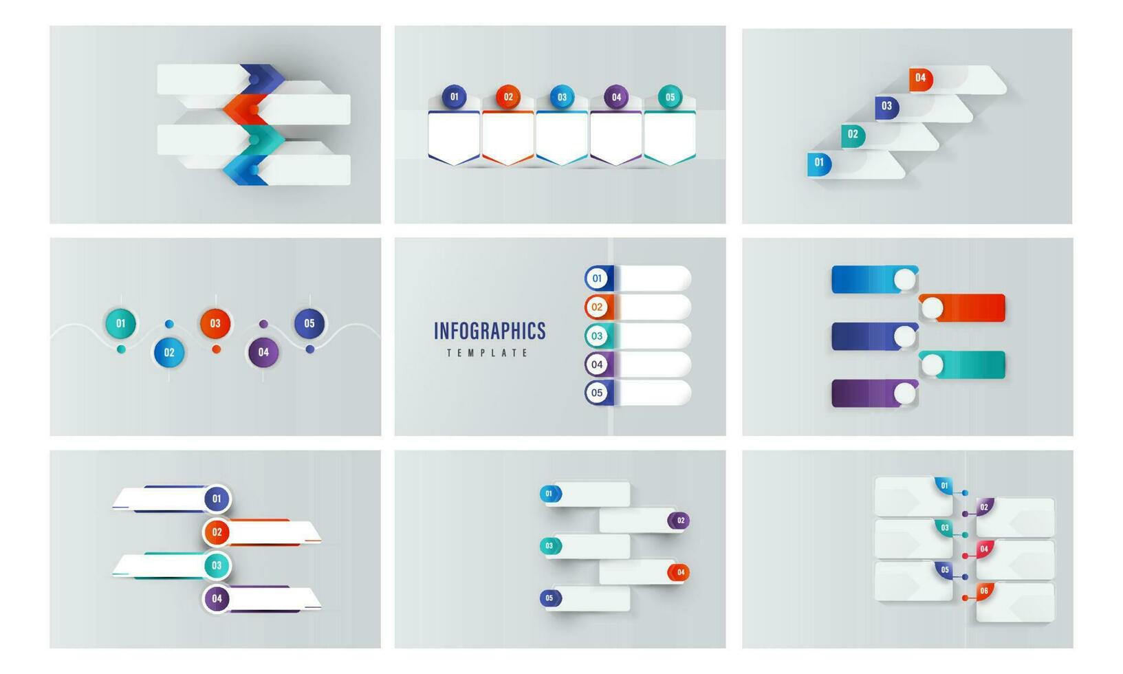 bedrijf infographic sjabloon met diagram tabel stappen en kopiëren ruimte voor reclame. vector