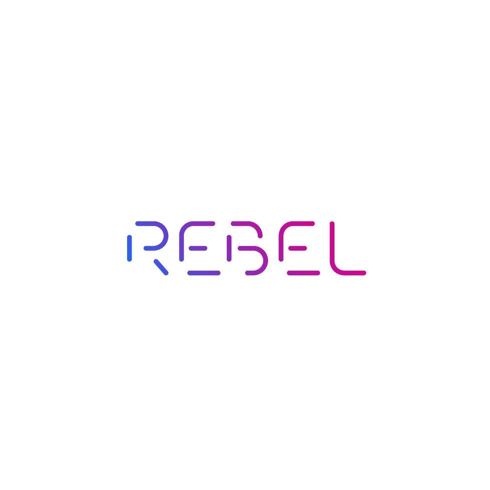 rebel vector logo ontwerp