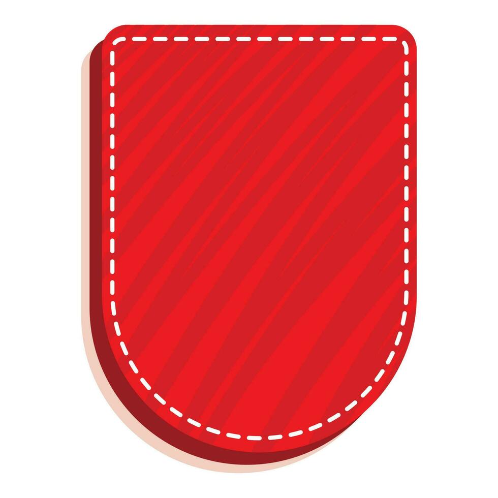 rood leeg etiket of label element Aan wit achtergrond. vector