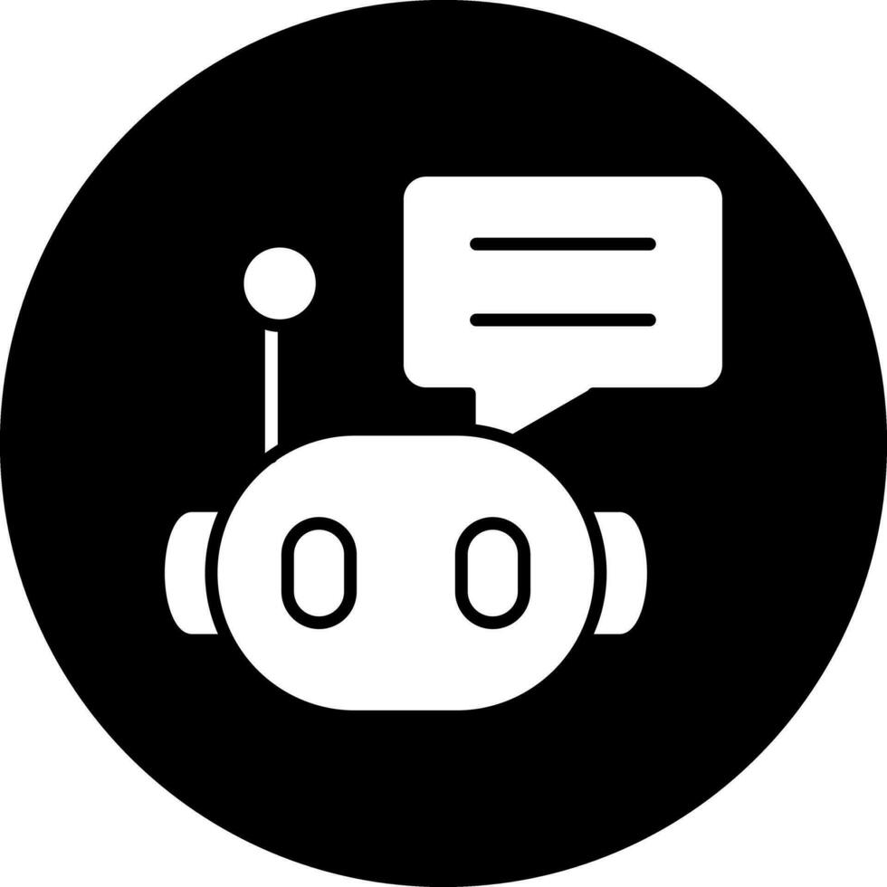 babbelen bot vector icoon ontwerp