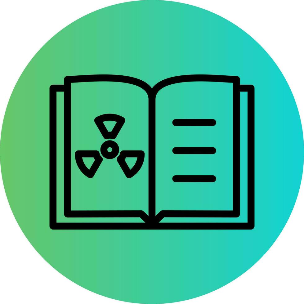 chemie Open boek vector icoon ontwerp