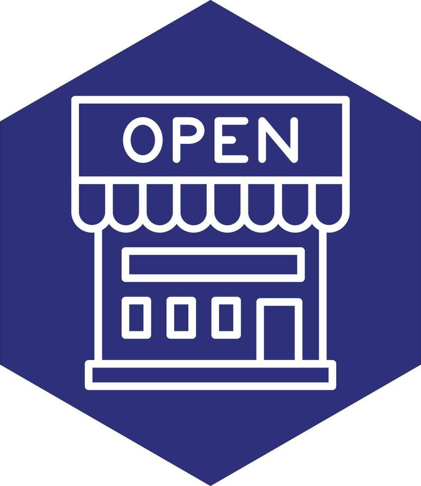 winkel Open vector icoon ontwerp