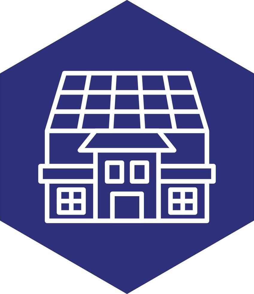 zonne- huis vector icoon ontwerp