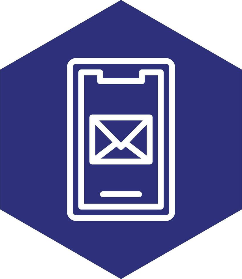 mobiel mail vector icoon ontwerp