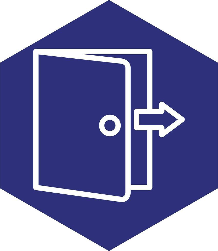 Uitgang deur vector icoon ontwerp