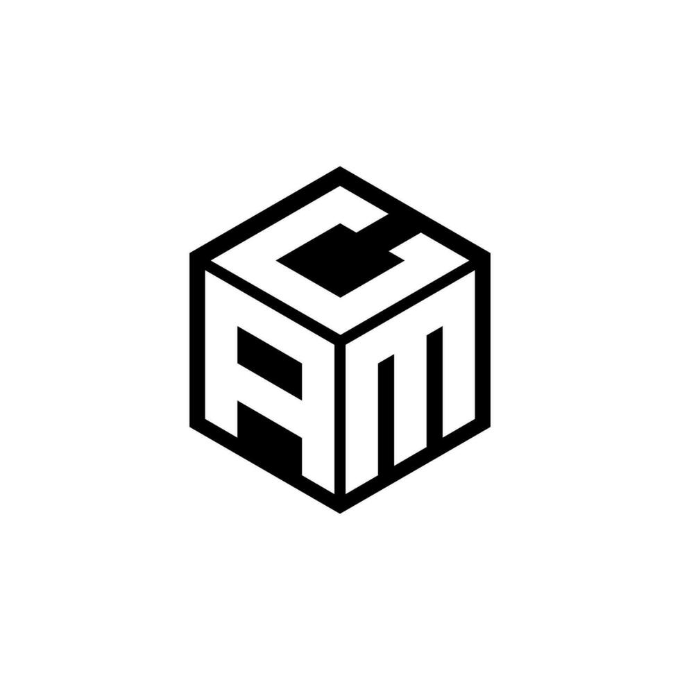 amc brief logo ontwerp in illustratie. vector logo, schoonschrift ontwerpen voor logo, poster, uitnodiging, enz.