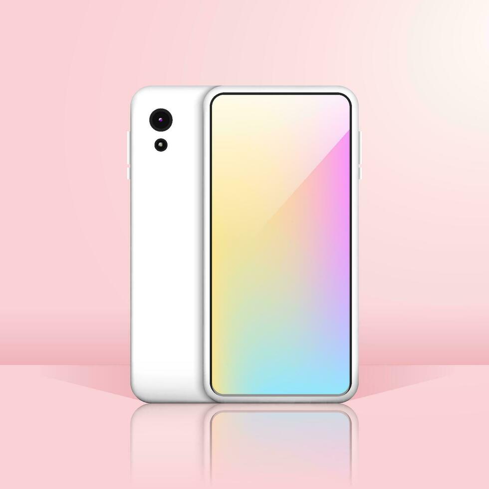 wit smartphone mockup vector