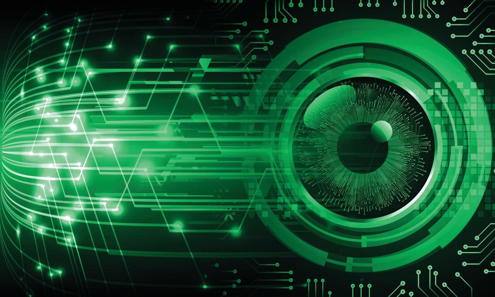 eye cyber circuit toekomstige technologie concept achtergrond vector