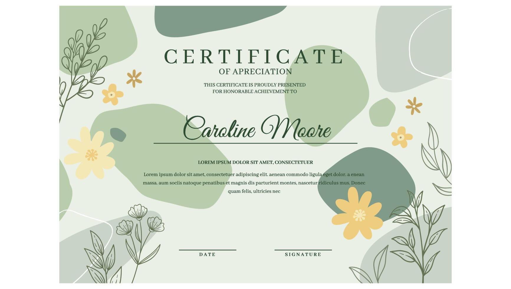 certificaat ontwerp trends vector