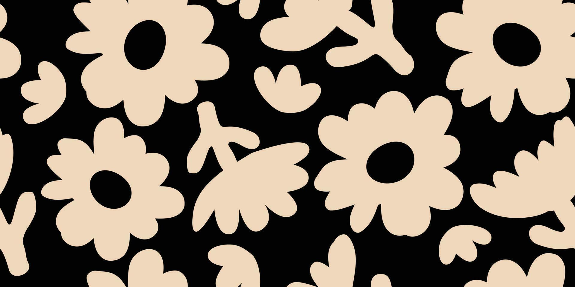 hand- getrokken bloemen, naadloos patronen met bloemen voor kleding stof, textiel, kleding, omhulsel papier, omslag, banier, interieur decor, abstract achtergronden. vector