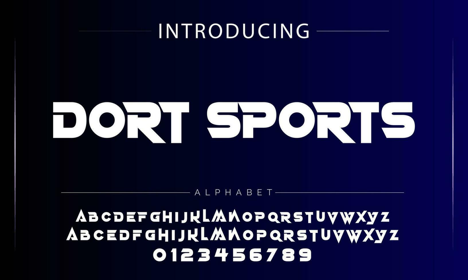 sport- minimaal tech doopvont brief set. luxe vector lettertype voor bedrijf. modern gaming fonts logo ontwerp.