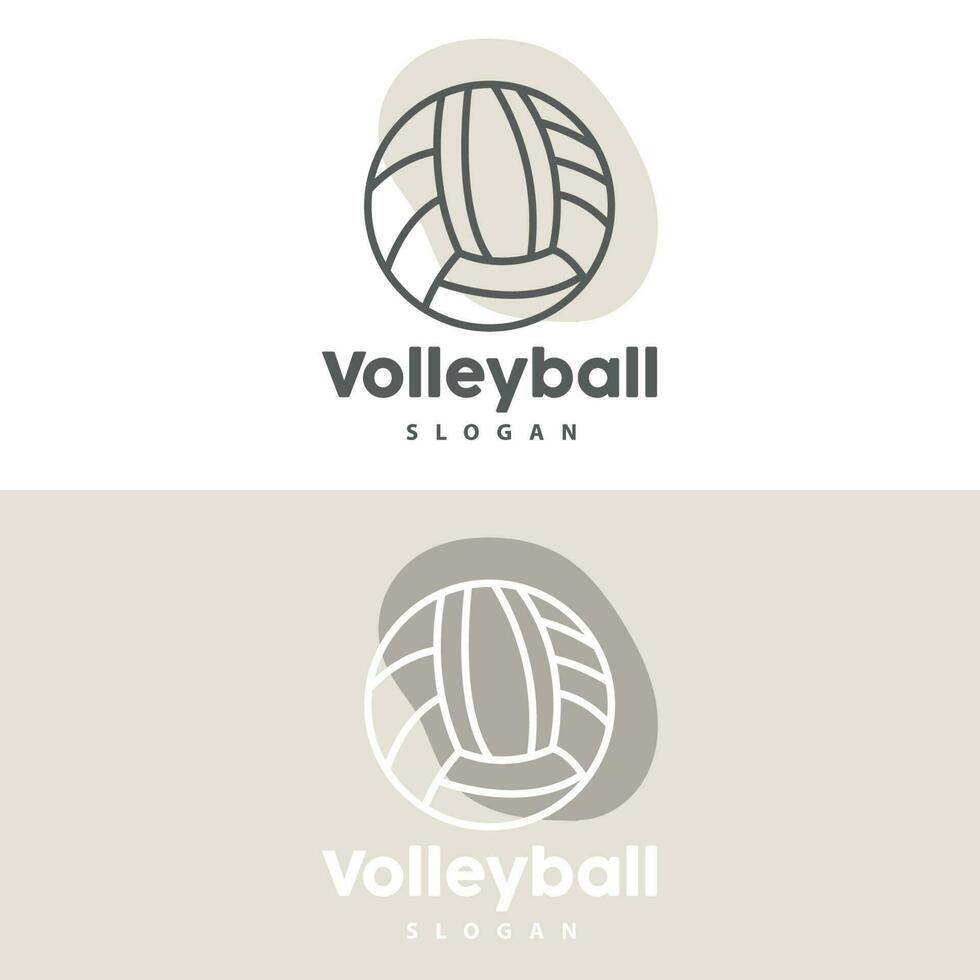 volleybal logo, sport gemakkelijk ontwerp, wereld sport- toernooi vector, illustratie symbool icoon vector