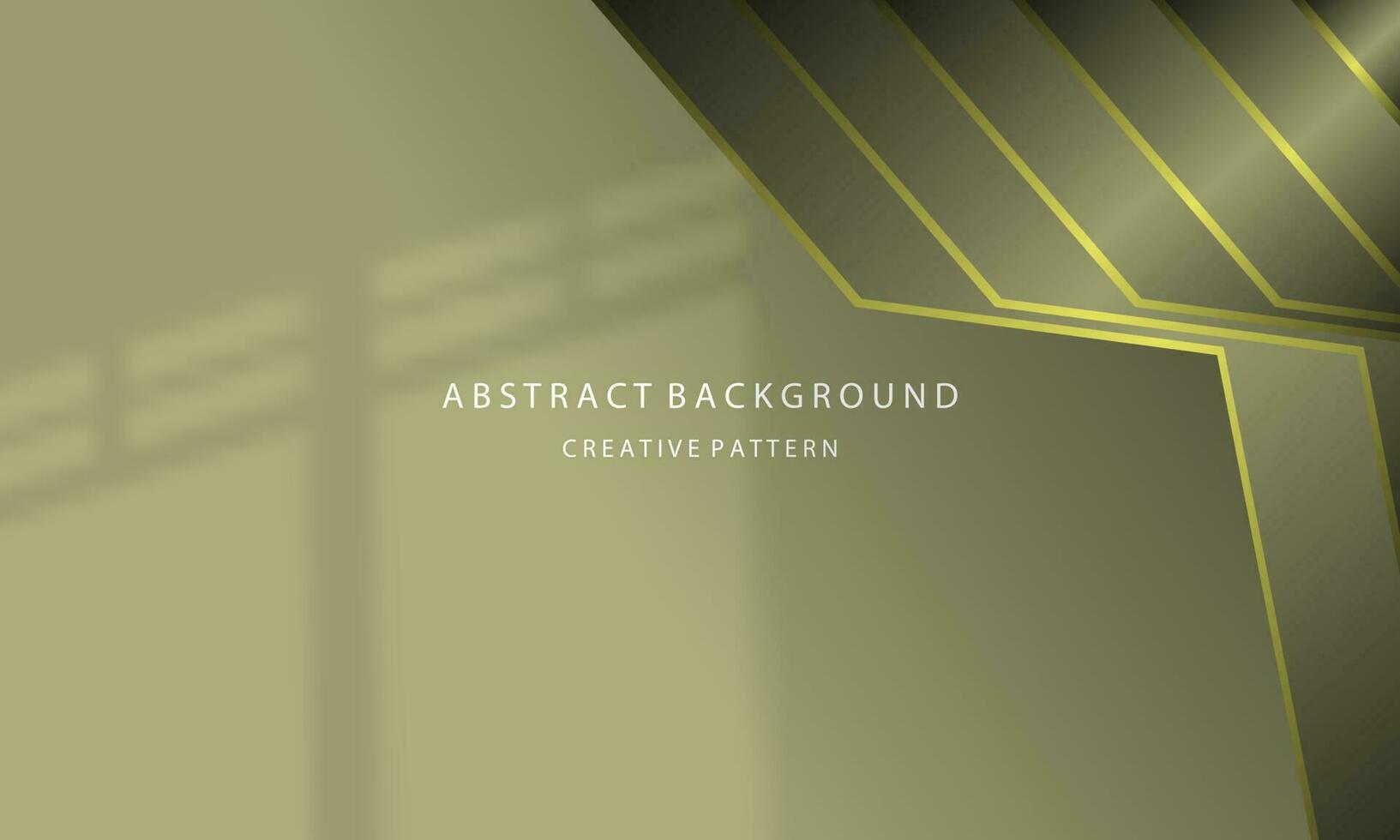 abstract achtergrond meetkundig helling bespotten omhoog 3d goud lijn licht groen kleur pastel gemakkelijk elegant aantrekkelijk eps 10 vector