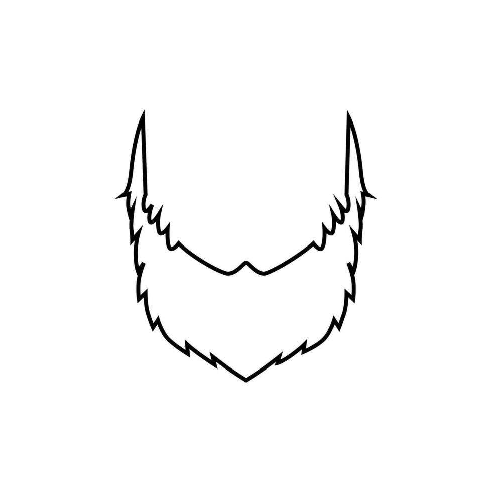 baard icoon vector. kapperszaak illustratie teken. kapper symbool. vector