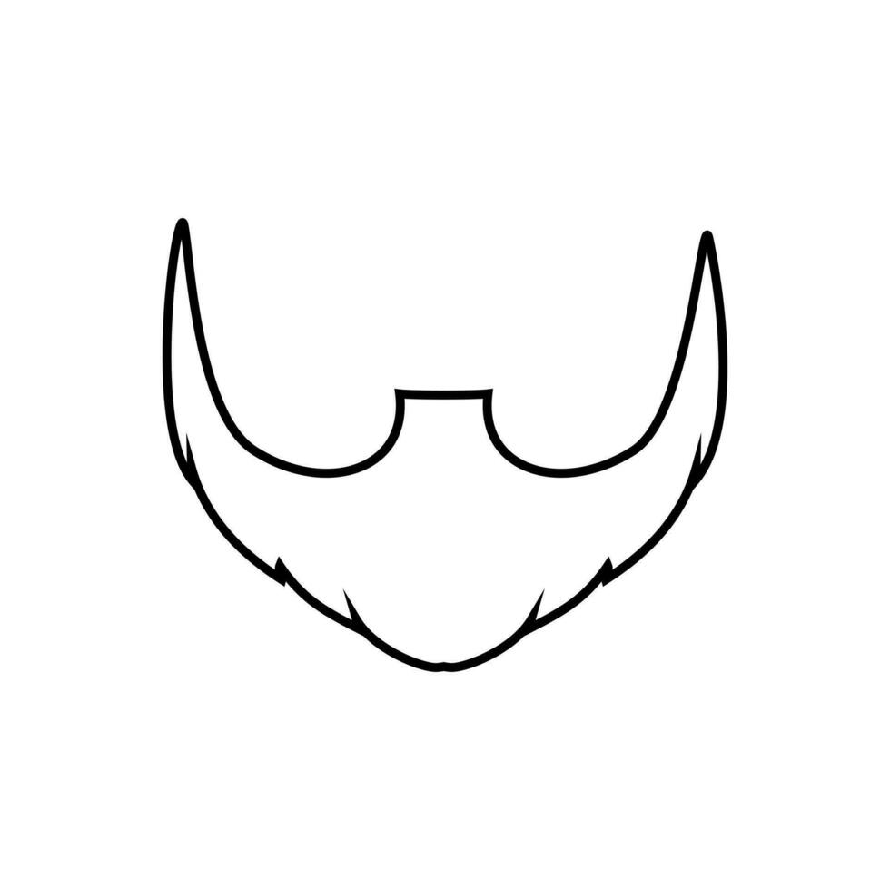 baard icoon vector. kapperszaak illustratie teken. kapper symbool. vector