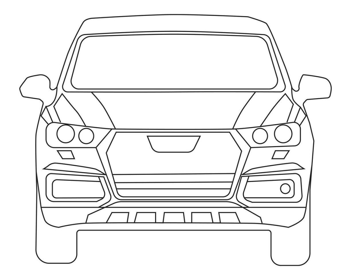 auto schets vector illustratie