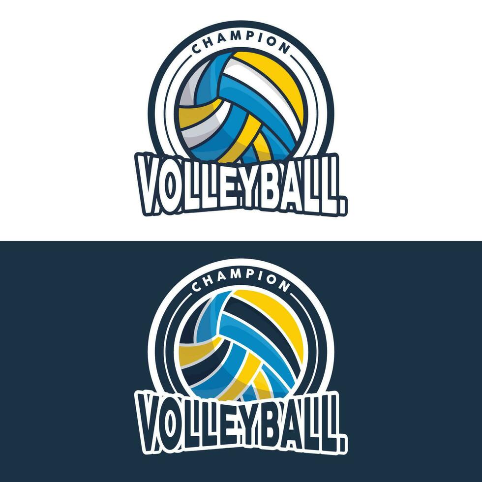 volleybal logo, sport gemakkelijk ontwerp, wereld sport- toernooi vector, illustratie symbool icoon vector