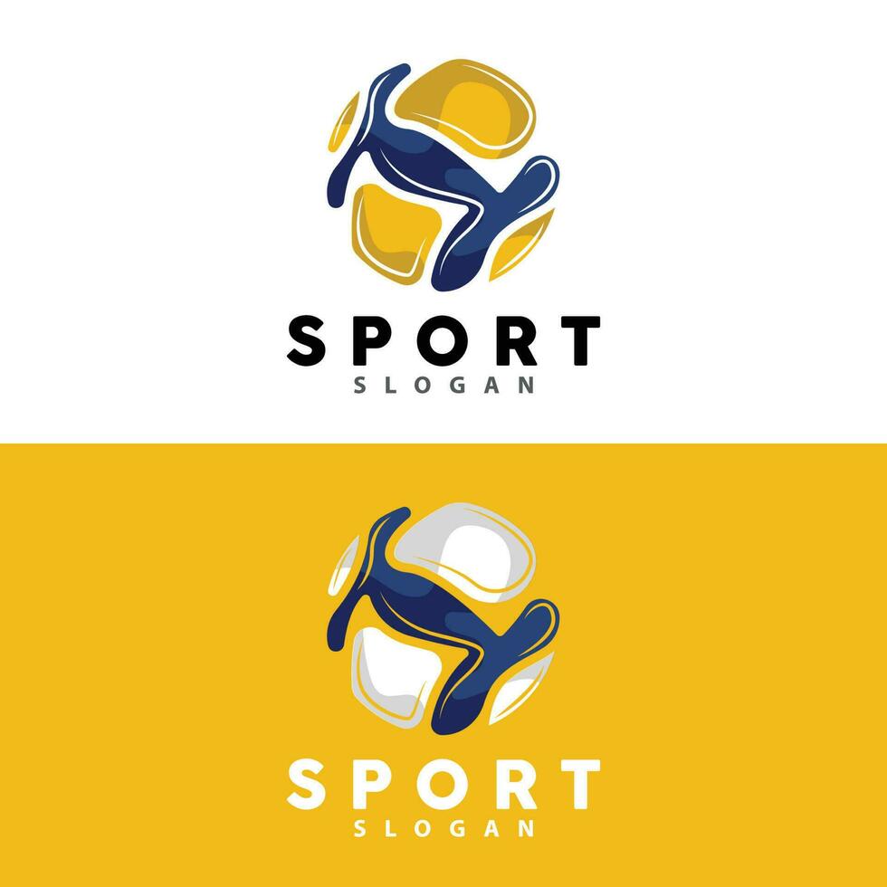 volleybal logo, sport gemakkelijk ontwerp, wereld sport- toernooi vector, illustratie symbool icoon vector