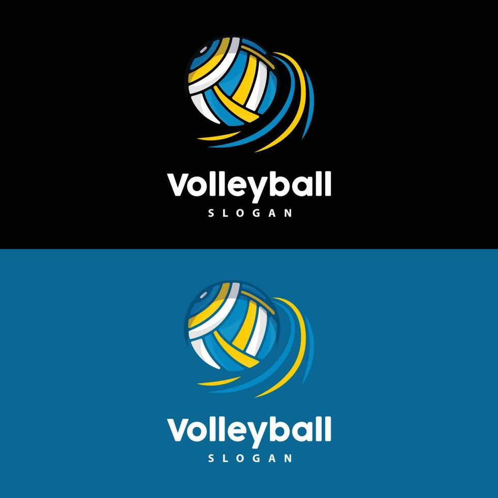 volleybal logo, sport gemakkelijk ontwerp, wereld sport- toernooi vector, illustratie symbool icoon vector