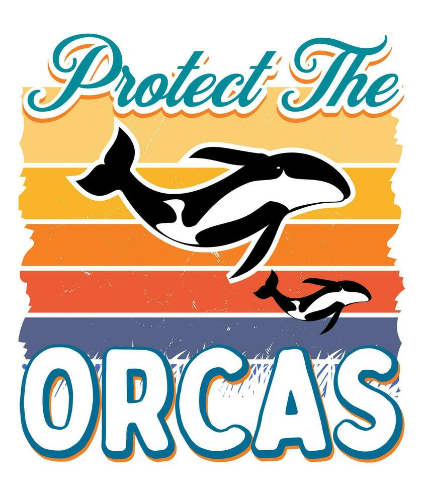 orka's t overhemd ontwerp vector