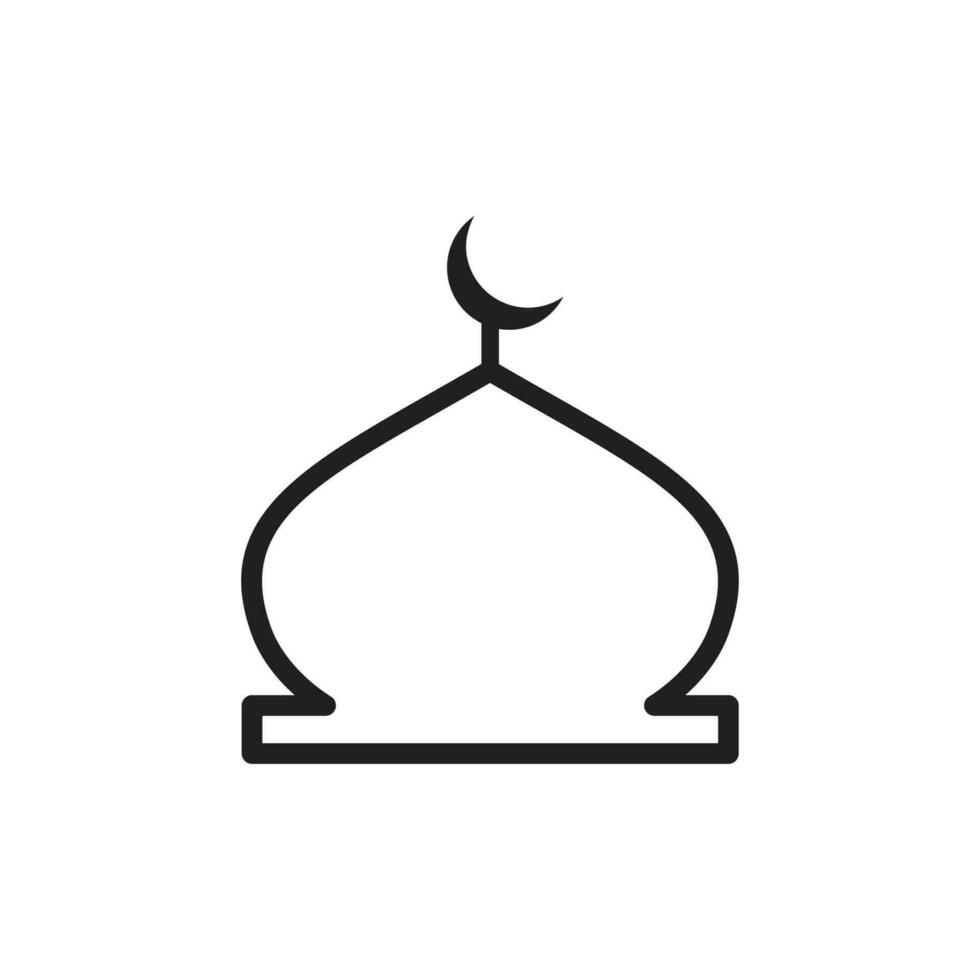 moskee pictogram vector ontwerp illustratie