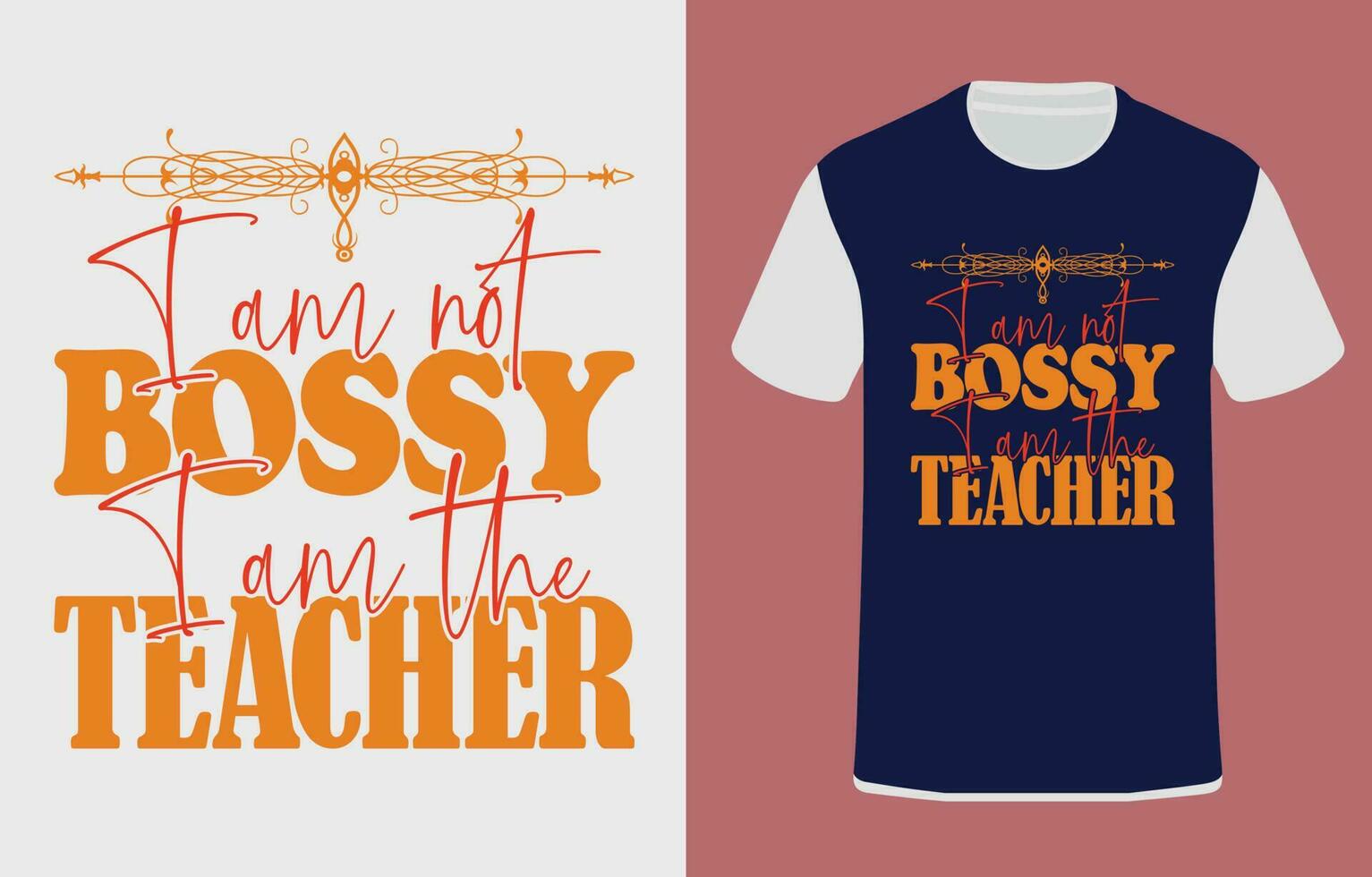 leraar typografie grafisch ontwerp, voor t-shirt afdrukken, vector illustratie.