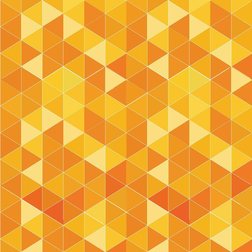 meetkundig retro oranje achtergrond met driehoekig veelhoeken. abstract decoratie ontwerp. vector vorm illustratie.