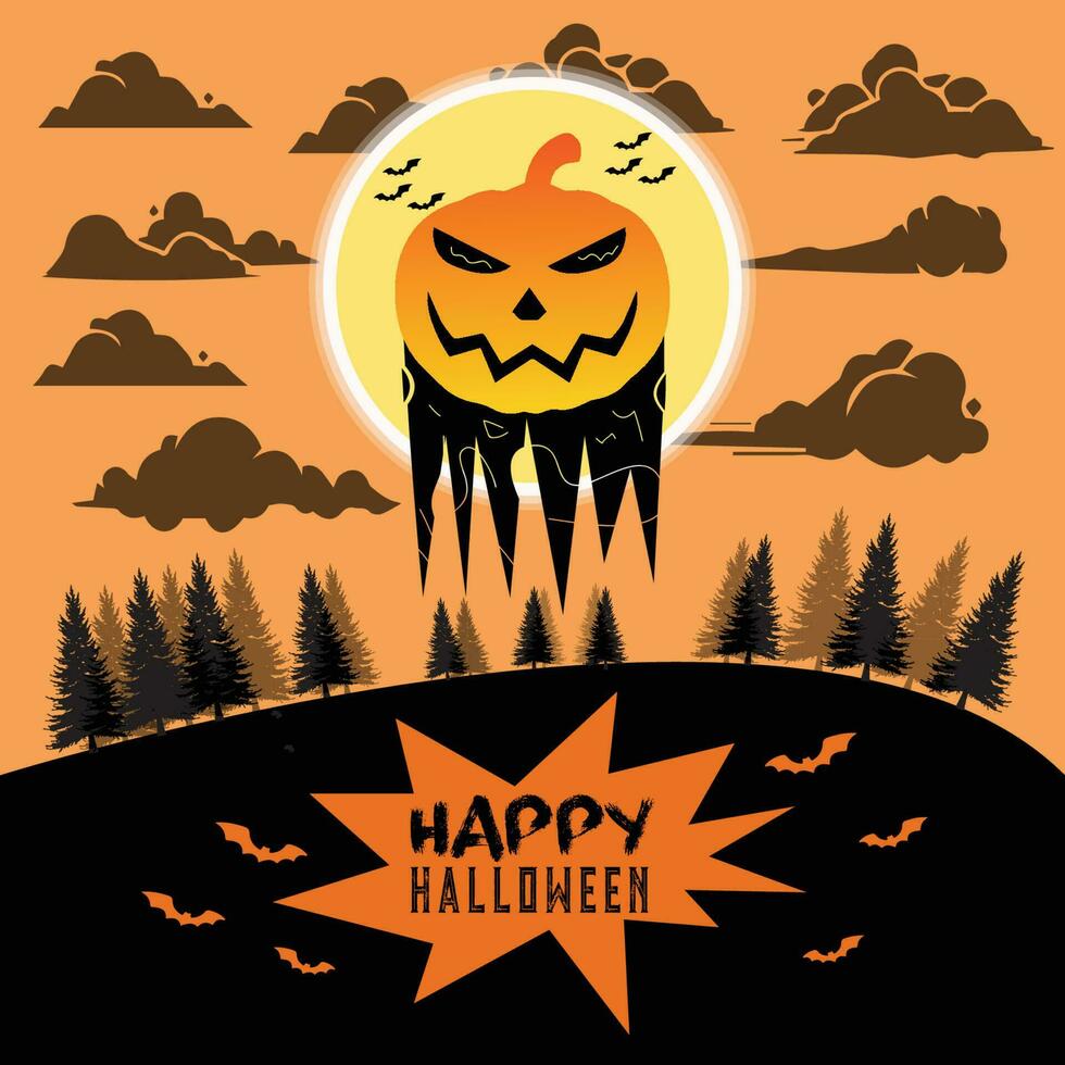 halloween social media postontwerp vector