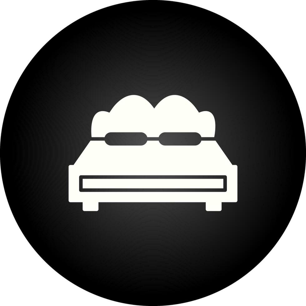 tweepersoonsbed vector icon