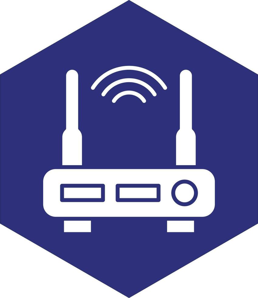 Wifi router vector icoon ontwerp